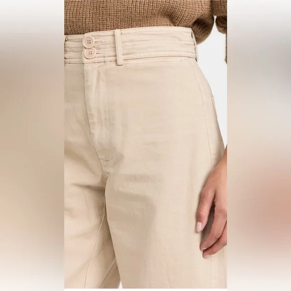 Apiece Apart - Mari Barrel Pant in Stone (Khaki) - Size 0
